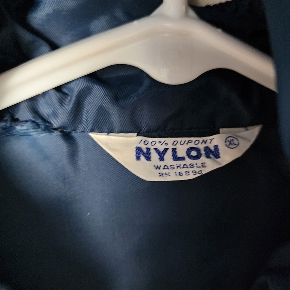 VINTAGE x UNIVERSITY OF WISCONSIN 70s nylon windbreaker in Navy XL‎ - Picture 10 of 11